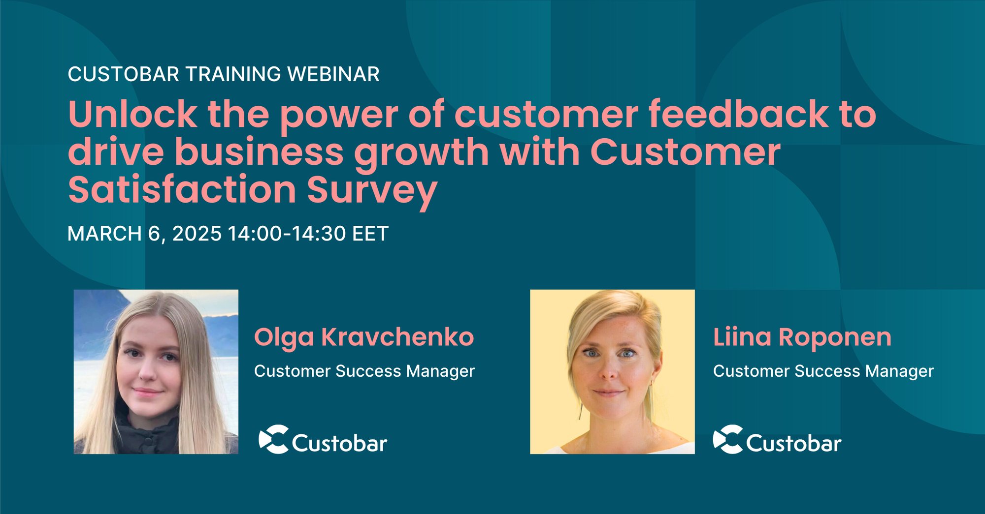 Customer Satisfaction Survey webinar hero