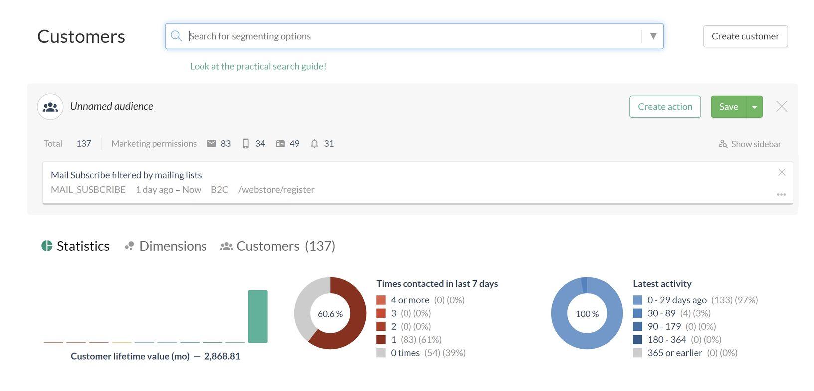 Customer segment