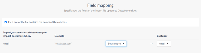 Field mapping