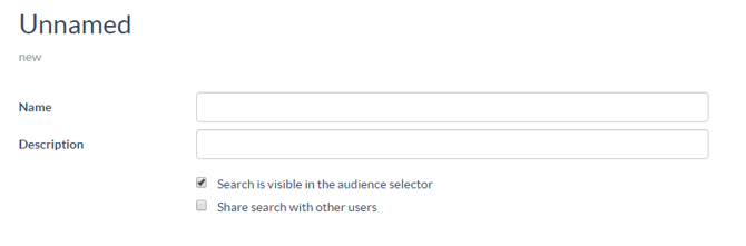 Create search fields